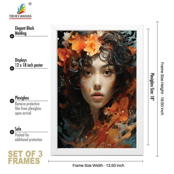 White__Abstract_Hd_Print_Painting_Set_Of_3_With_Frame_|_For_Home,_Living_Room_Gallery_&_Office,_White_Frame,_Size_-_13.50_X_19.50_Inch,_Sf329