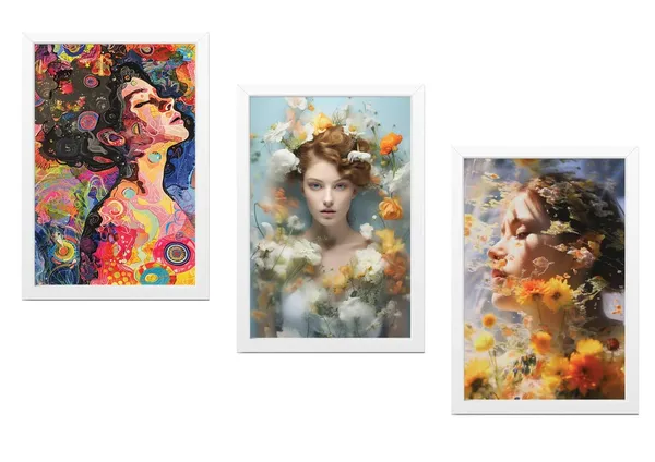 White__Abstract_Hd_Print_Painting_Set_Of_3_With_Frame_|_For_Home,_Living_Room_Gallery_&_Office,_White_Frame,_Size_-_13.50_X_19.50_Inch,_Sf330