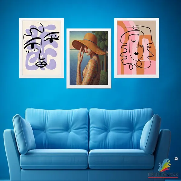 White__Abstract_Hd_Print_Painting_Set_Of_3_With_Frame_|_For_Home,_Living_Room_Gallery_&_Office,_White_Frame,_Size_-_13.50_X_19.50_Inch,_Sf332