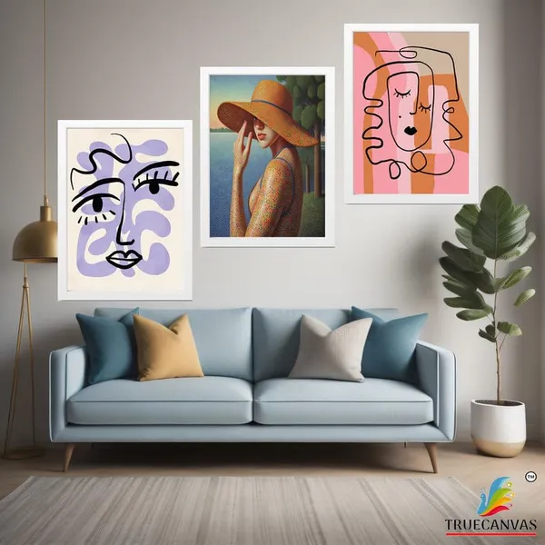 White__Abstract_Hd_Print_Painting_Set_Of_3_With_Frame_|_For_Home,_Living_Room_Gallery_&_Office,_White_Frame,_Size_-_13.50_X_19.50_Inch,_Sf332