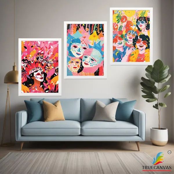White__Abstract_Hd_Print_Painting_Set_Of_3_With_Frame_|_For_Home,_Living_Room_Gallery_&_Office,_White_Frame,_Size_-_13.50_X_19.50_Inch,_Sf335