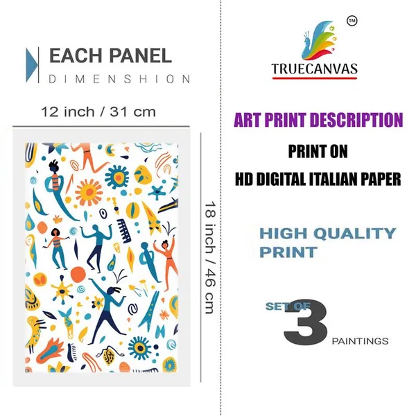 White__Abstract_Hd_Print_Painting_Set_Of_3_With_Frame_|_For_Home,_Living_Room_Gallery_&_Office,_White_Frame,_Size_-_13.50_X_19.50_Inch,_Sf336