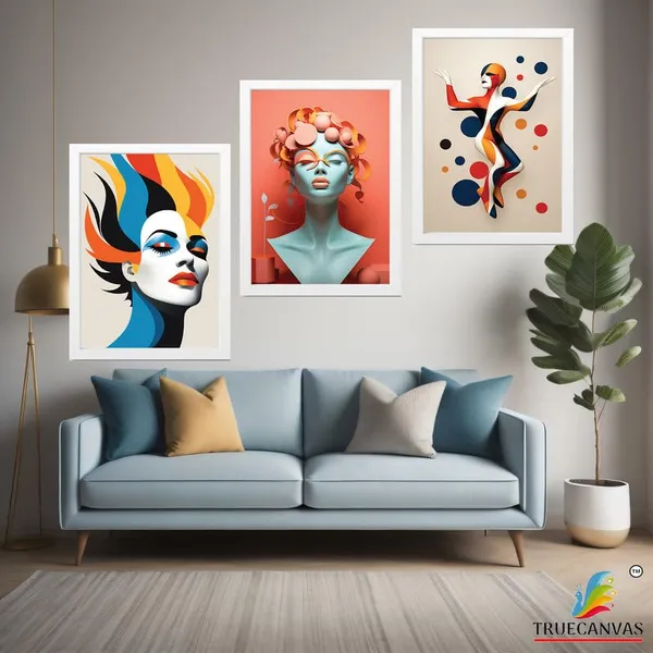 White__Abstract_Hd_Print_Painting_Set_Of_3_With_Frame_|_For_Home,_Living_Room_Gallery_&_Office,_White_Frame,_Size_-_13.50_X_19.50_Inch,_Sf338