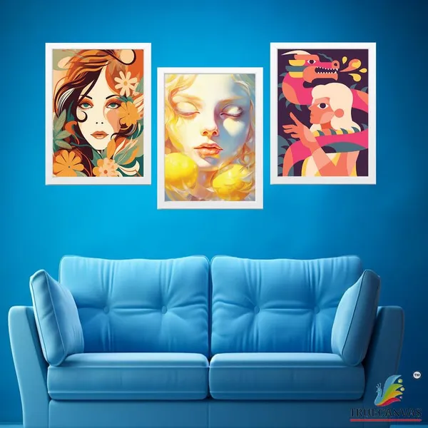 White__Abstract_Hd_Print_Painting_Set_Of_3_With_Frame_|_For_Home,_Living_Room_Gallery_&_Office,_White_Frame,_Size_-_13.50_X_19.50_Inch,_Sf341