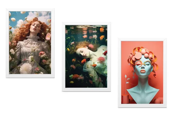 White__Abstract_Hd_Print_Painting_Set_Of_3_With_Frame_|_For_Home,_Living_Room_Gallery_&_Office,_White_Frame,_Size_-_13.50_X_19.50_Inch,_Sf344