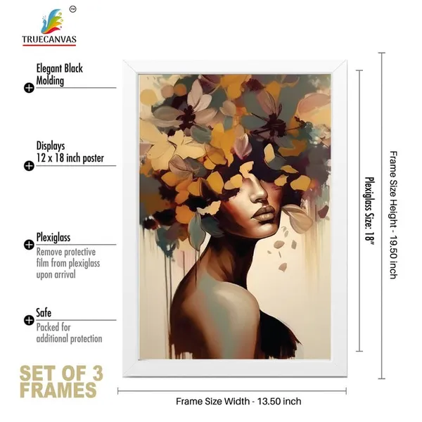 White__Abstract_Hd_Print_Painting_Set_Of_3_With_Frame_|_For_Home,_Living_Room_Gallery_&_Office,_White_Frame,_Size_-_13.50_X_19.50_Inch,_Sf345