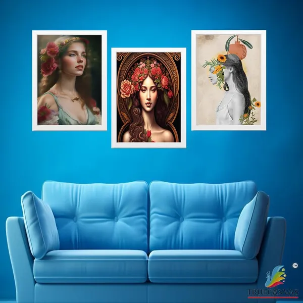 White__Abstract_Hd_Print_Painting_Set_Of_3_With_Frame_|_For_Home,_Living_Room_Gallery_&_Office,_White_Frame,_Size_-_13.50_X_19.50_Inch,_Sf346