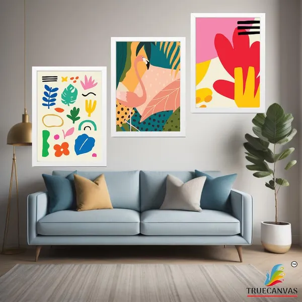 White__Abstract_Hd_Print_Painting_Set_Of_3_With_Frame_|_For_Home,_Living_Room_Gallery_&_Office,_White_Frame,_Size_-_13.50_X_19.50_Inch,_Sf350