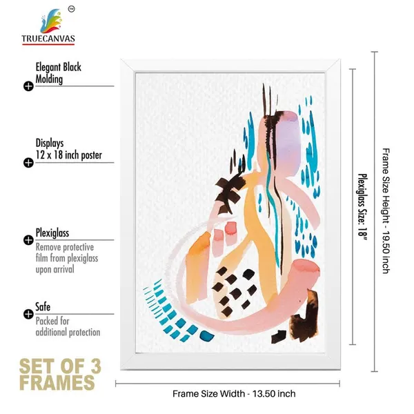 White__Abstract_Hd_Print_Painting_Set_Of_3_With_Frame_|_For_Home,_Living_Room_Gallery_&_Office,_White_Frame,_Size_-_13.50_X_19.50_Inch,_Sf351