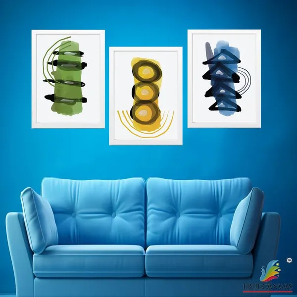 White__Abstract_Hd_Print_Painting_Set_Of_3_With_Frame_|_For_Home,_Living_Room_Gallery_&_Office,_White_Frame,_Size_-_13.50_X_19.50_Inch,_Sf353