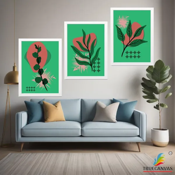 White__Abstract_Hd_Print_Painting_Set_Of_3_With_Frame_|_For_Home,_Living_Room_Gallery_&_Office,_White_Frame,_Size_-_13.50_X_19.50_Inch,_Sf355