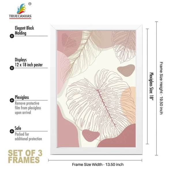 White__Abstract_Hd_Print_Painting_Set_Of_3_With_Frame_|_For_Home,_Living_Room_Gallery_&_Office,_White_Frame,_Size_-_13.50_X_19.50_Inch,_Sf356