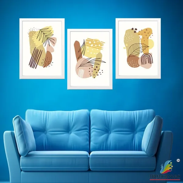 White__Abstract_Hd_Print_Painting_Set_Of_3_With_Frame_|_For_Home,_Living_Room_Gallery_&_Office,_White_Frame,_Size_-_13.50_X_19.50_Inch,_Sf359