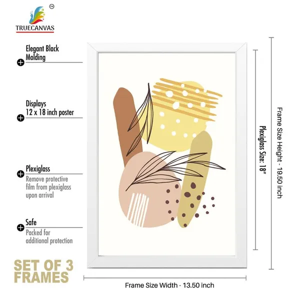 White__Abstract_Hd_Print_Painting_Set_Of_3_With_Frame_|_For_Home,_Living_Room_Gallery_&_Office,_White_Frame,_Size_-_13.50_X_19.50_Inch,_Sf359