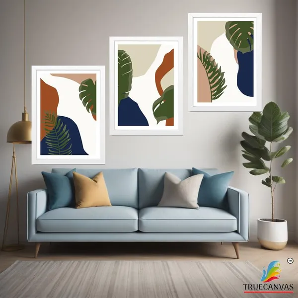 White__Abstract_Hd_Print_Painting_Set_Of_3_With_Frame_|_For_Home,_Living_Room_Gallery_&_Office,_White_Frame,_Size_-_13.50_X_19.50_Inch,_Sf363