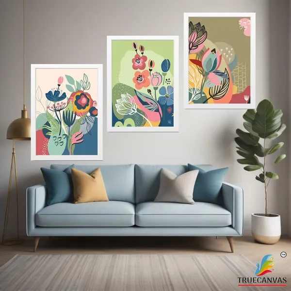 White__Abstract_Hd_Print_Painting_Set_Of_3_With_Frame_|_For_Home,_Living_Room_Gallery_&_Office,_White_Frame,_Size_-_13.50_X_19.50_Inch,_Sf364