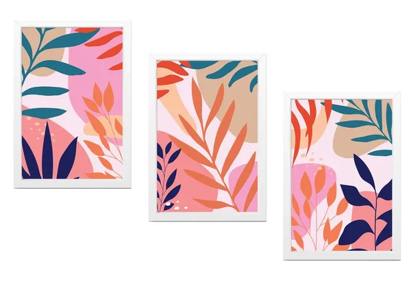 White__Abstract_Hd_Print_Painting_Set_Of_3_With_Frame_|_For_Home,_Living_Room_Gallery_&_Office,_White_Frame,_Size_-_13.50_X_19.50_Inch,_Sf365