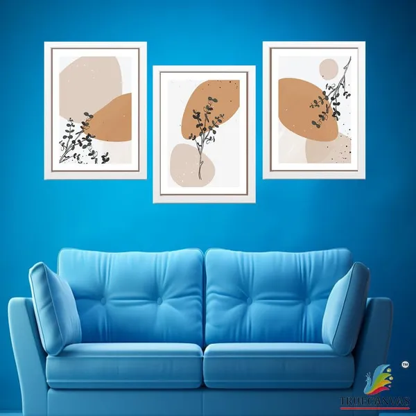 White__Abstract_Hd_Print_Painting_Set_Of_3_With_Frame_|_For_Home,_Living_Room_Gallery_&_Office,_White_Frame,_Size_-_13.50_X_19.50_Inch,_Sf368