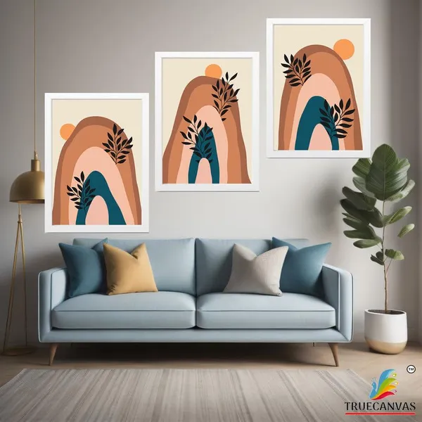 White__Abstract_Hd_Print_Painting_Set_Of_3_With_Frame_|_For_Home,_Living_Room_Gallery_&_Office,_White_Frame,_Size_-_13.50_X_19.50_Inch,_Sf371