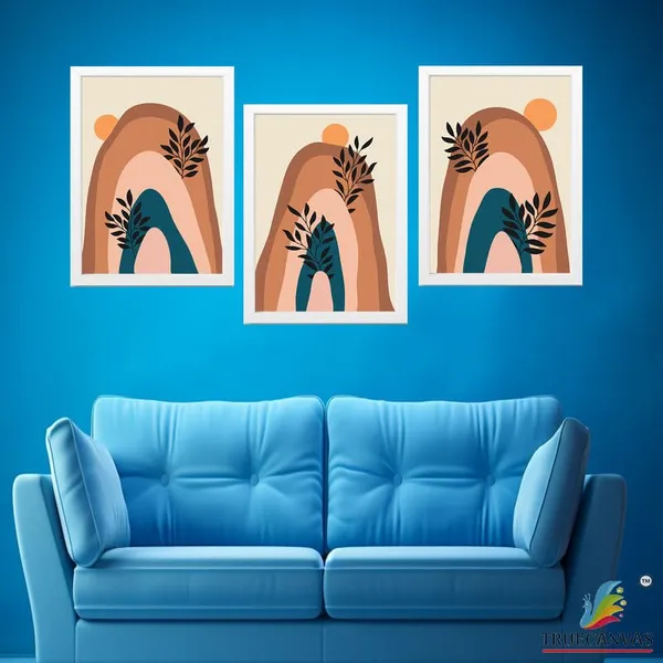 White__Abstract_Hd_Print_Painting_Set_Of_3_With_Frame_|_For_Home,_Living_Room_Gallery_&_Office,_White_Frame,_Size_-_13.50_X_19.50_Inch,_Sf371