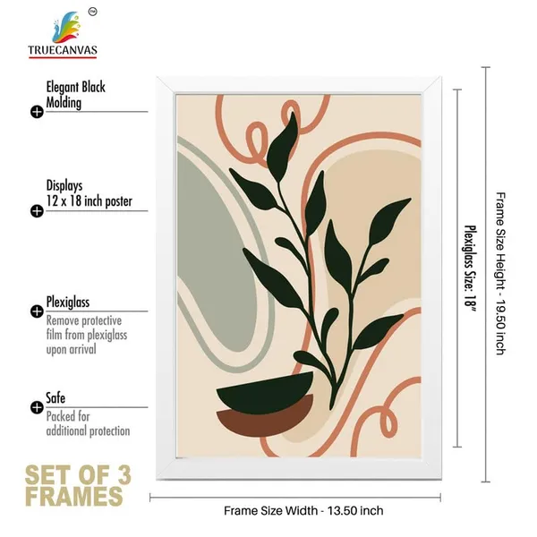 White__Abstract_Hd_Print_Painting_Set_Of_3_With_Frame_|_For_Home,_Living_Room_Gallery_&_Office,_White_Frame,_Size_-_13.50_X_19.50_Inch,_Sf374