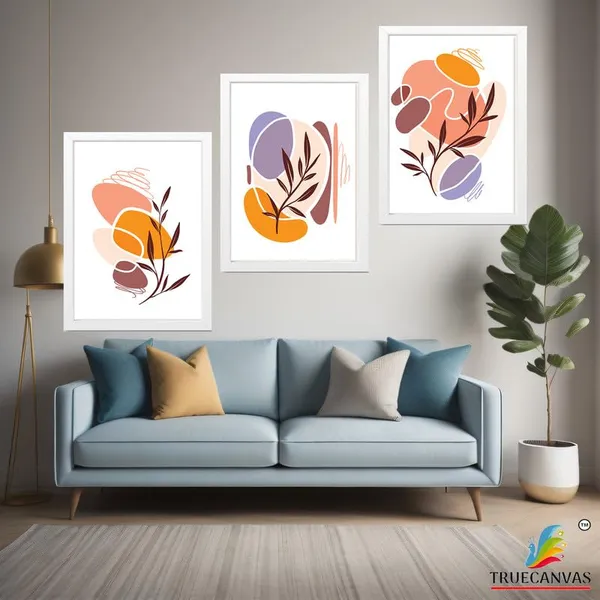 White__Abstract_Hd_Print_Painting_Set_Of_3_With_Frame_|_For_Home,_Living_Room_Gallery_&_Office,_White_Frame,_Size_-_13.50_X_19.50_Inch,_Sf378