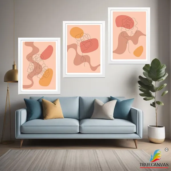 White__Abstract_Hd_Print_Painting_Set_Of_3_With_Frame_|_For_Home,_Living_Room_Gallery_&_Office,_White_Frame,_Size_-_13.50_X_19.50_Inch,_Sf379