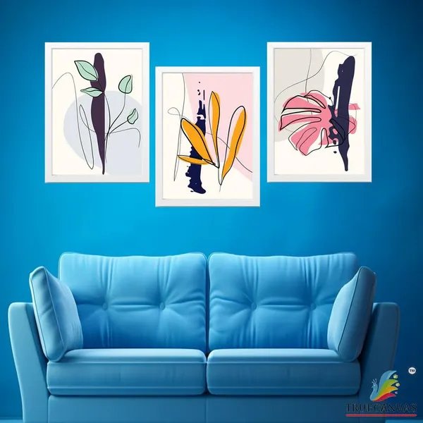 White__Abstract_Hd_Print_Painting_Set_Of_3_With_Frame_|_For_Home,_Living_Room_Gallery_&_Office,_White_Frame,_Size_-_13.50_X_19.50_Inch,_Sf380