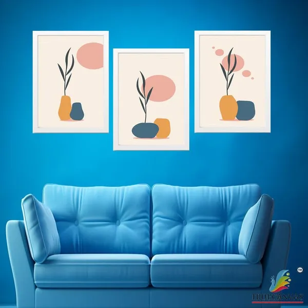 White__Abstract_Hd_Print_Painting_Set_Of_3_With_Frame_|_For_Home,_Living_Room_Gallery_&_Office,_White_Frame,_Size_-_13.50_X_19.50_Inch,_Sf381