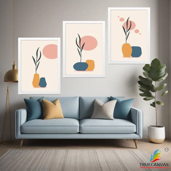 White__Abstract_Hd_Print_Painting_Set_Of_3_With_Frame_|_For_Home,_Living_Room_Gallery_&_Office,_White_Frame,_Size_-_13.50_X_19.50_Inch,_Sf381