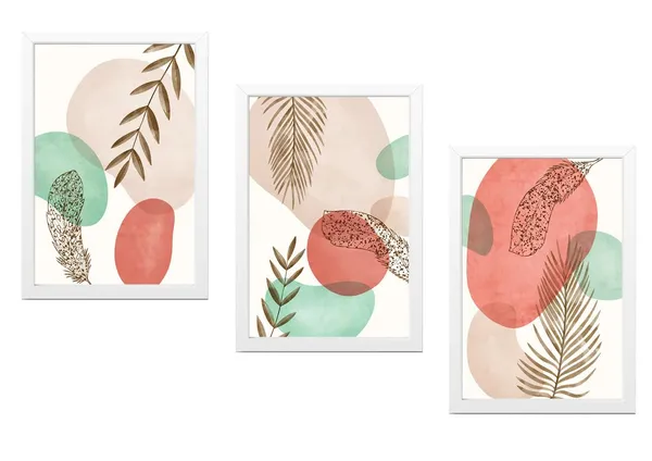 Multicolor_Abstract_Hd_Print_Painting_Set_Of_3_With_Frame_|_For_Home,_Living_Room_Gallery_&_Office,_White_Frame,_Size_-_13.50_X_19.50_Inch,_Sf387