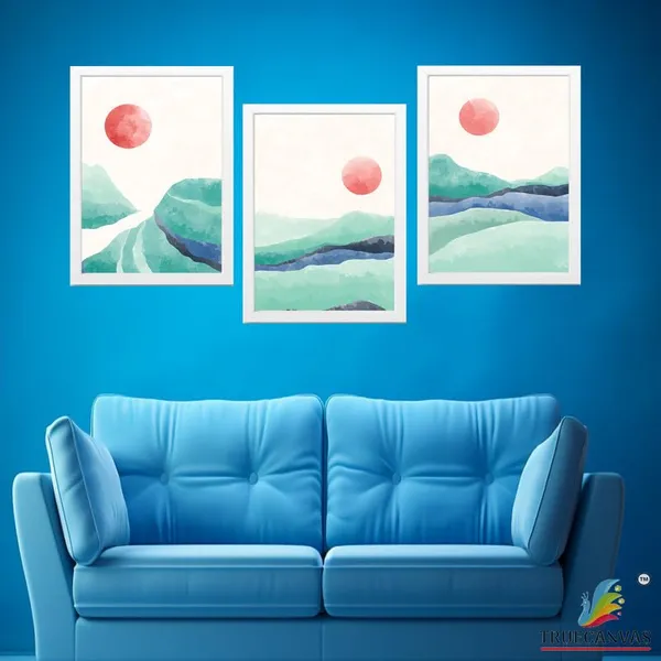 White__Abstract_Hd_Print_Painting_Set_Of_3_With_Frame_|_For_Home,_Living_Room_Gallery_&_Office,_White_Frame,_Size_-_13.50_X_19.50_Inch,_Sf390