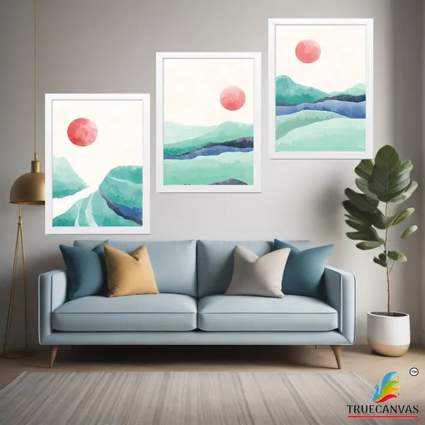 White__Abstract_Hd_Print_Painting_Set_Of_3_With_Frame_|_For_Home,_Living_Room_Gallery_&_Office,_White_Frame,_Size_-_13.50_X_19.50_Inch,_Sf390