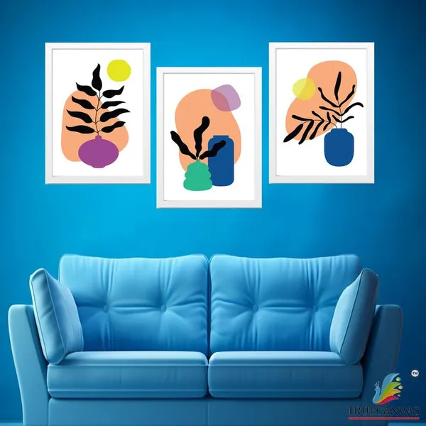 White__Abstract_Hd_Print_Painting_Set_Of_3_With_Frame_|_For_Home,_Living_Room_Gallery_&_Office,_White_Frame,_Size_-_13.50_X_19.50_Inch,_Sf391