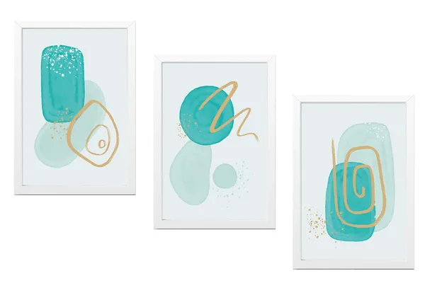 White__Abstract_Hd_Print_Painting_Set_Of_3_With_Frame_|_For_Home,_Living_Room_Gallery_&_Office,_White_Frame,_Size_-_13.50_X_19.50_Inch,_Sf392