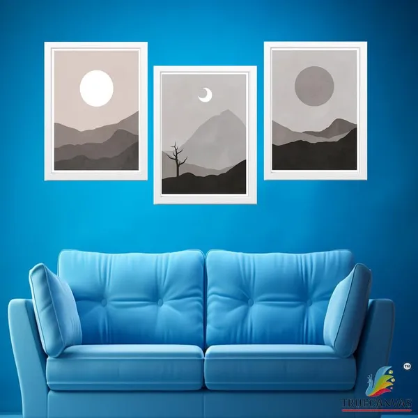 White__Abstract_Hd_Print_Painting_Set_Of_3_With_Frame_|_For_Home,_Living_Room_Gallery_&_Office,_White_Frame,_Size_-_13.50_X_19.50_Inch,_Sf397