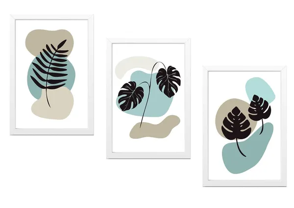 Multicolor_Abstract_Hd_Print_Painting_Set_Of_3_With_Frame_|_For_Home,_Living_Room_Gallery_&_Office,_White_Frame,_Size_-_13.50_X_19.50_Inch,_Sf398