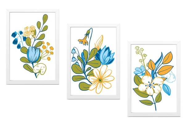 White__Abstract_Hd_Print_Painting_Set_Of_3_With_Frame_|_For_Home,_Living_Room_Gallery_&_Office,_White_Frame,_Size_-_13.50_X_19.50_Inch,_Sf400