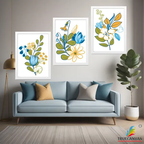 White__Abstract_Hd_Print_Painting_Set_Of_3_With_Frame_|_For_Home,_Living_Room_Gallery_&_Office,_White_Frame,_Size_-_13.50_X_19.50_Inch,_Sf400