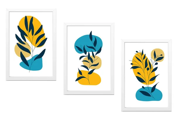 White__Abstract_Hd_Print_Painting_Set_Of_3_With_Frame_|_For_Home,_Living_Room_Gallery_&_Office,_White_Frame,_Size_-_13.50_X_19.50_Inch,_Sf401