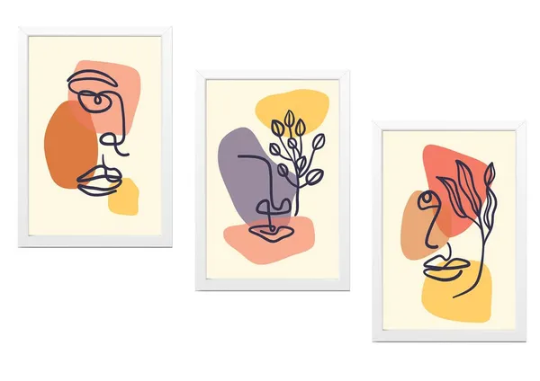 White__Abstract_Hd_Print_Painting_Set_Of_3_With_Frame_|_For_Home,_Living_Room_Gallery_&_Office,_White_Frame,_Size_-_13.50_X_19.50_Inch,_Sf402