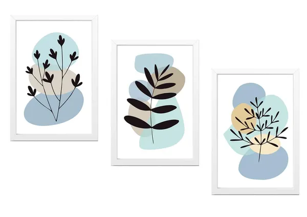 White__Abstract_Hd_Print_Painting_Set_Of_3_With_Frame_|_For_Home,_Living_Room_Gallery_&_Office,_White_Frame,_Size_-_13.50_X_19.50_Inch,_Sf403