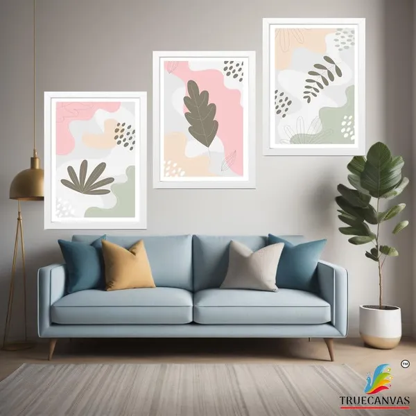 White__Abstract_Hd_Print_Painting_Set_Of_3_With_Frame_|_For_Home,_Living_Room_Gallery_&_Office,_White_Frame,_Size_-_13.50_X_19.50_Inch,_Sf404