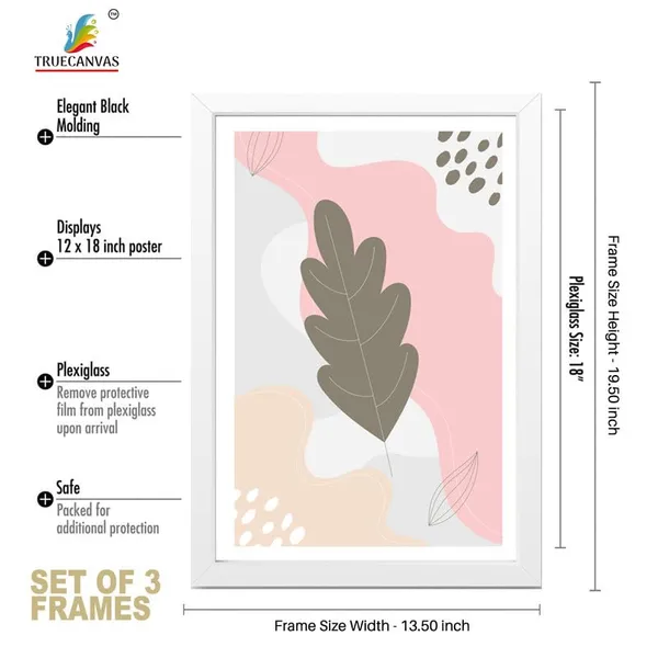 White__Abstract_Hd_Print_Painting_Set_Of_3_With_Frame_|_For_Home,_Living_Room_Gallery_&_Office,_White_Frame,_Size_-_13.50_X_19.50_Inch,_Sf404