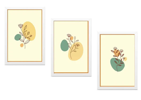 White__Abstract_Hd_Print_Painting_Set_Of_3_With_Frame_|_For_Home,_Living_Room_Gallery_&_Office,_White_Frame,_Size_-_13.50_X_19.50_Inch,_Sf406