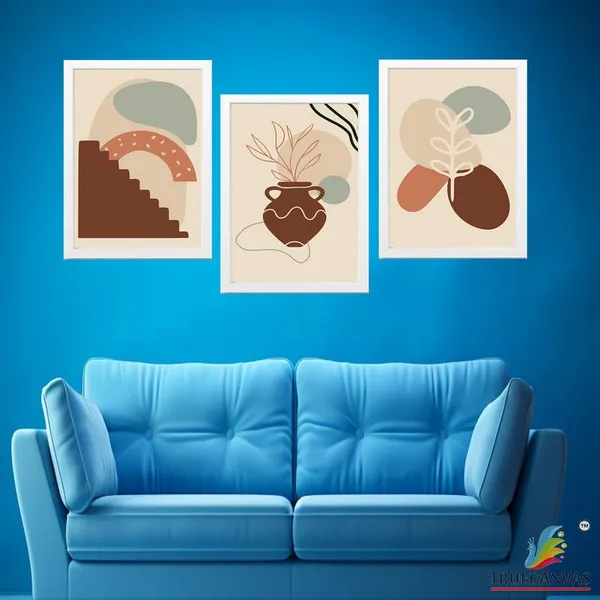 White__Abstract_Hd_Print_Painting_Set_Of_3_With_Frame_|_For_Home,_Living_Room_Gallery_&_Office,_White_Frame,_Size_-_13.50_X_19.50_Inch,_Sf407