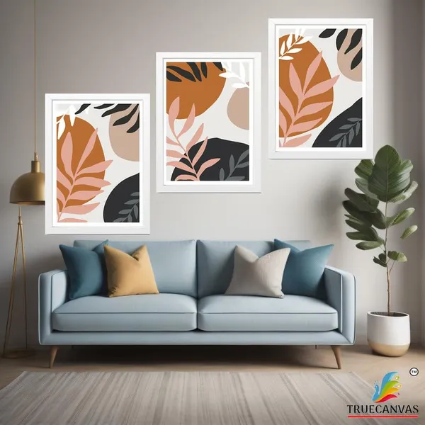 White__Abstract_Hd_Print_Painting_Set_Of_3_With_Frame_|_For_Home,_Living_Room_Gallery_&_Office,_White_Frame,_Size_-_13.50_X_19.50_Inch,_Sf408