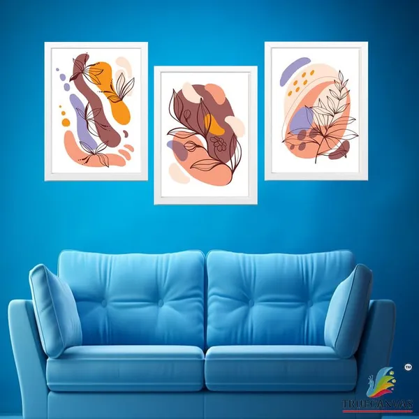 White__Abstract_Hd_Print_Painting_Set_Of_3_With_Frame_|_For_Home,_Living_Room_Gallery_&_Office,_White_Frame,_Size_-_13.50_X_19.50_Inch,_Sf409