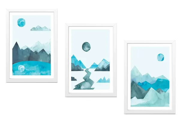 White__Abstract_Hd_Print_Painting_Set_Of_3_With_Frame_|_For_Home,_Living_Room_Gallery_&_Office,_White_Frame,_Size_-_13.50_X_19.50_Inch,_Sf410