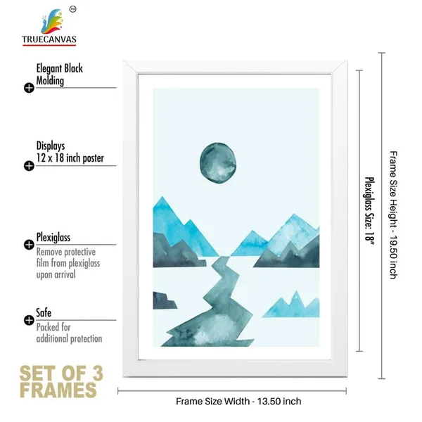 White__Abstract_Hd_Print_Painting_Set_Of_3_With_Frame_|_For_Home,_Living_Room_Gallery_&_Office,_White_Frame,_Size_-_13.50_X_19.50_Inch,_Sf410